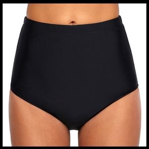 Black High Waisted Bikini Bottoms